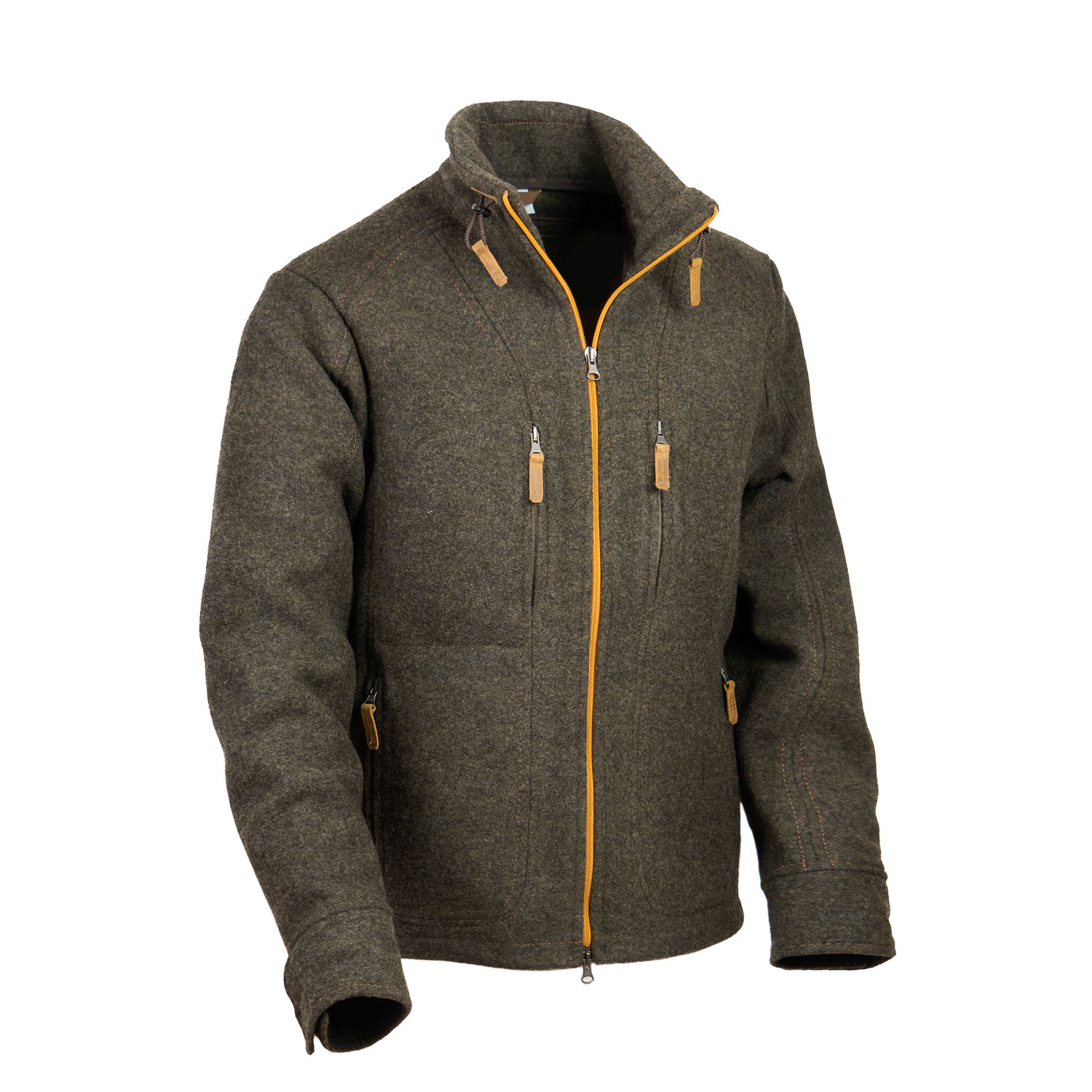 graue Lodenjacke