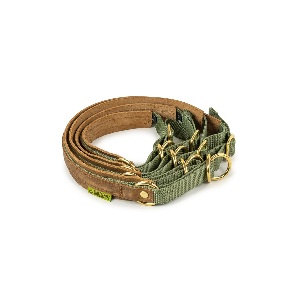 Größenübersicht Zug-Stopp-Halsband oliv