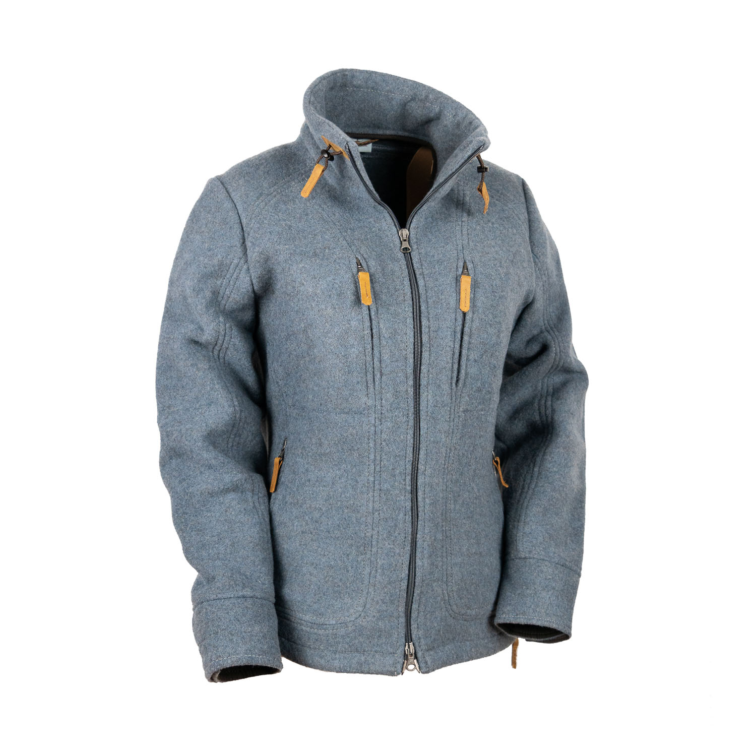hellblaue Damenjacke aus Loden