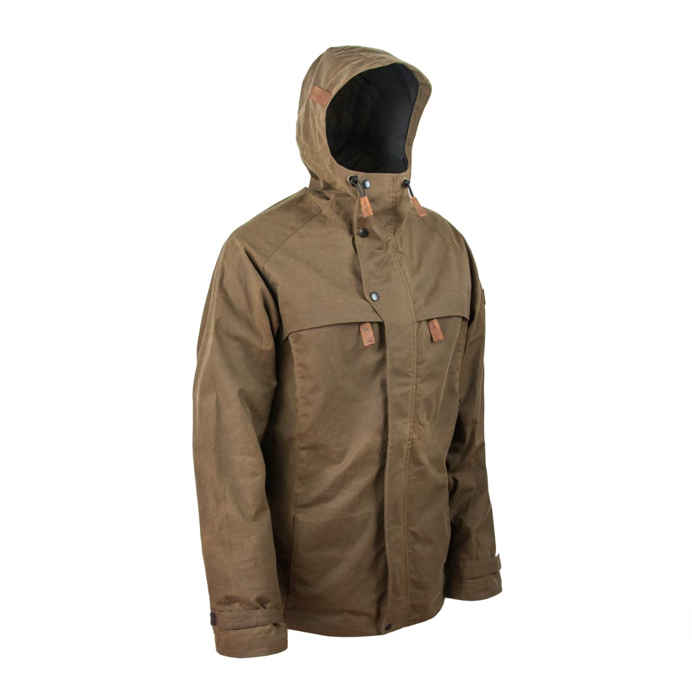 STEINKAUZ Wachsjacke "Regensegen", Khaki 