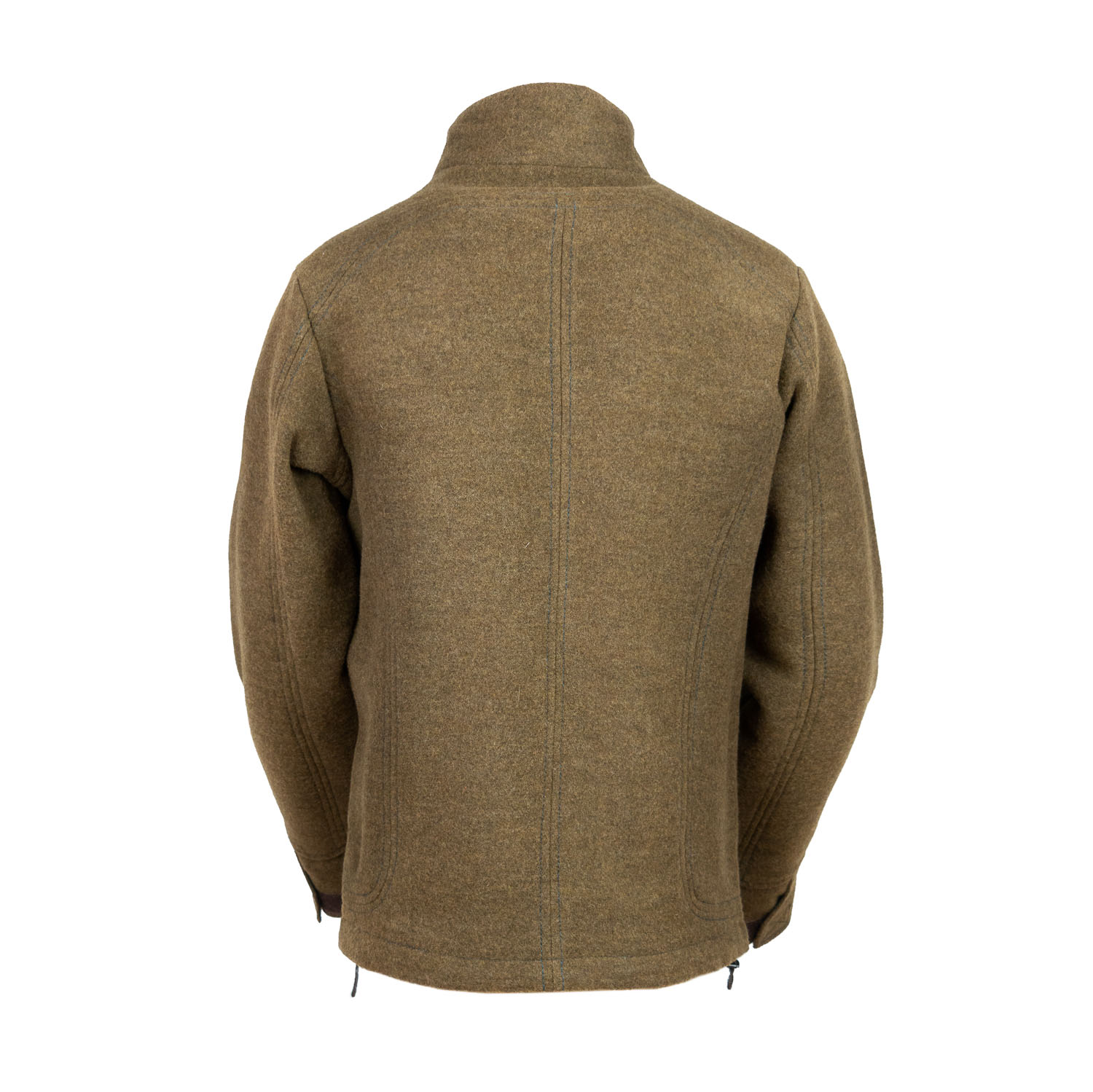 hellbraune Fleecejacke aus Loden