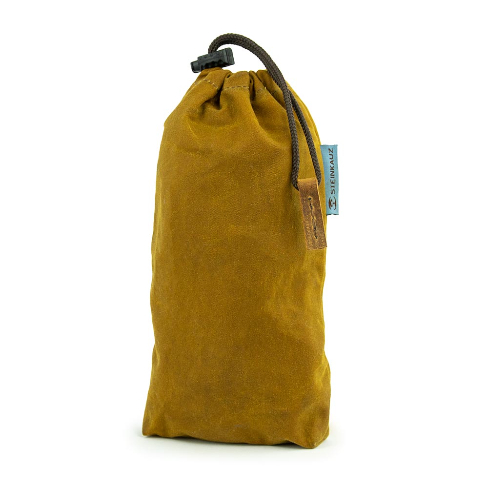 Modulus® Flaschenbeutel, Waxed Cotton, Safran