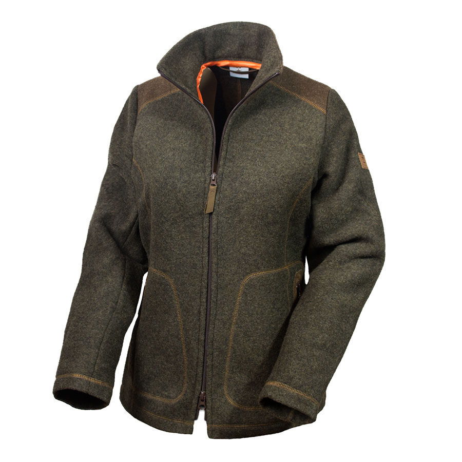 Loden-Fleecejacke "Adele" , Schiefer
