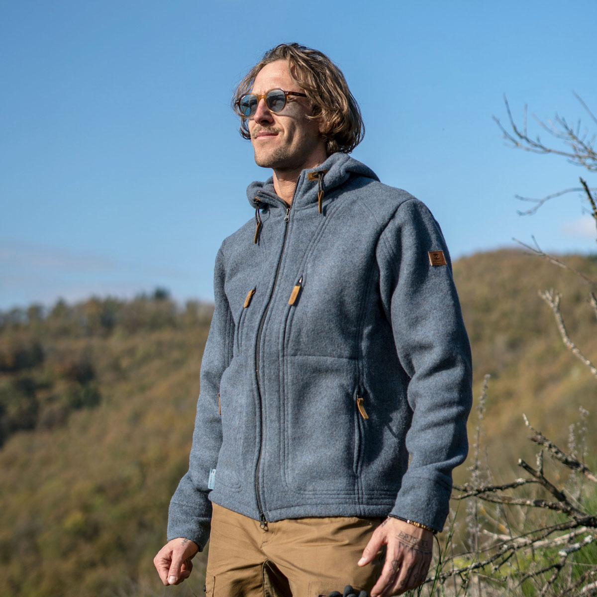 Lodenfleecejacke