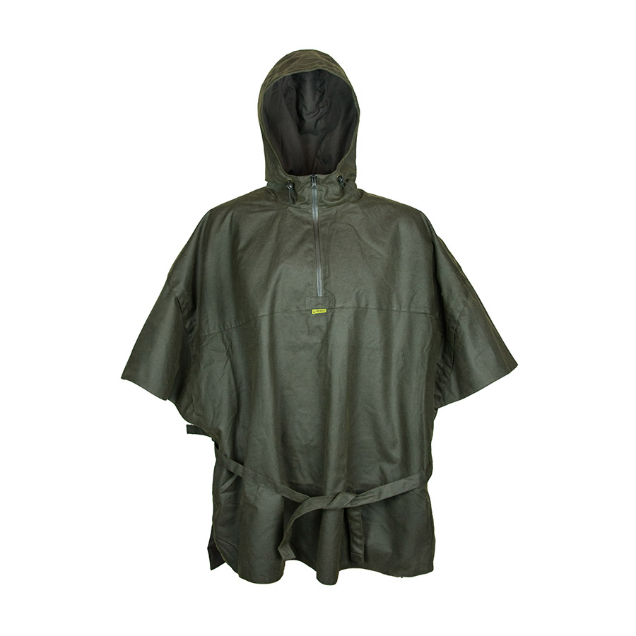 Regencape "Wassermann" aus Waxcotton, Oliv 