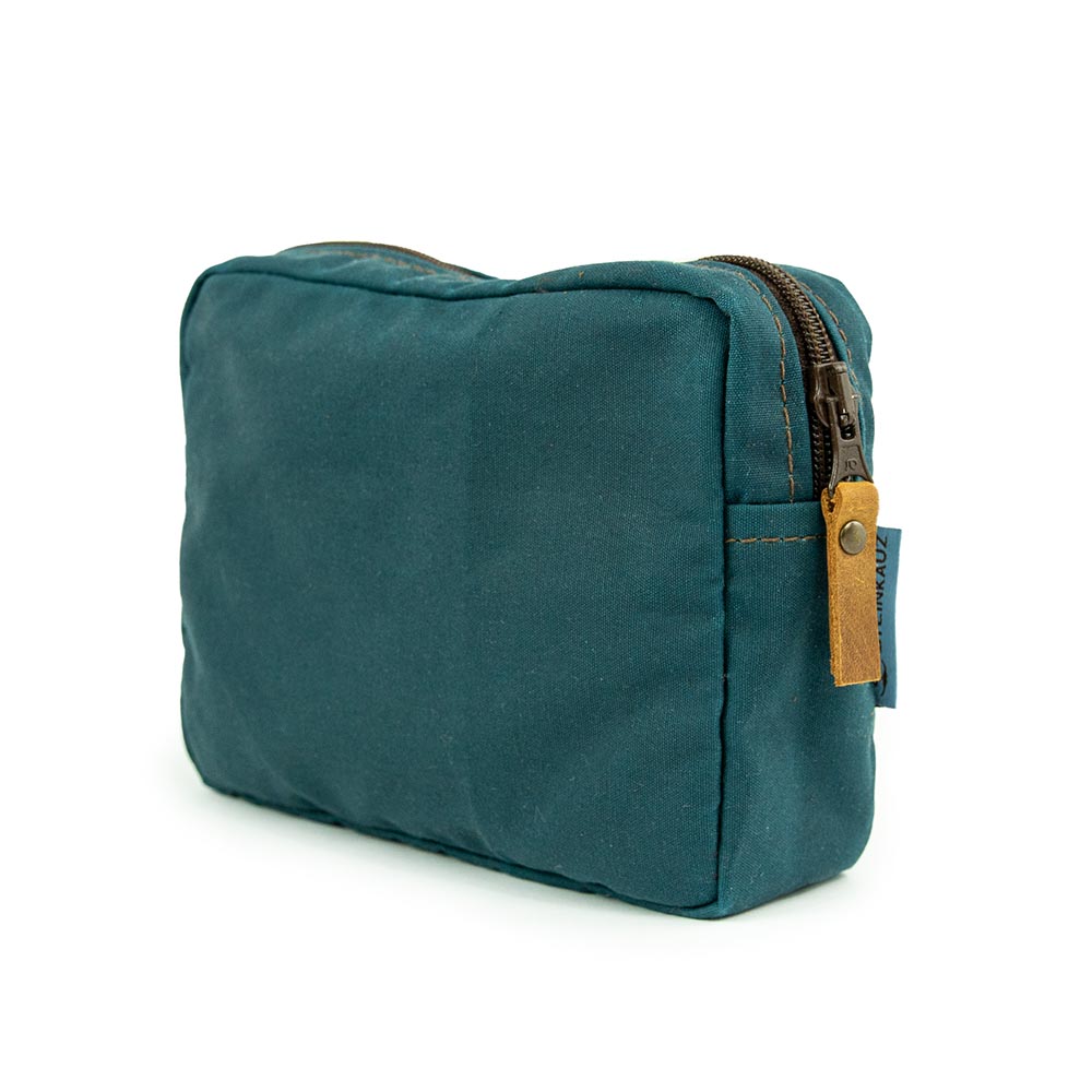 Modulus® Gürteltasche RV groß, Waxed Cotton, Petrolblau
