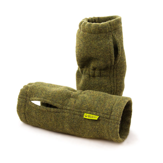 WALDKAUZ Pulswärmer aus Lodenfleece, Grün