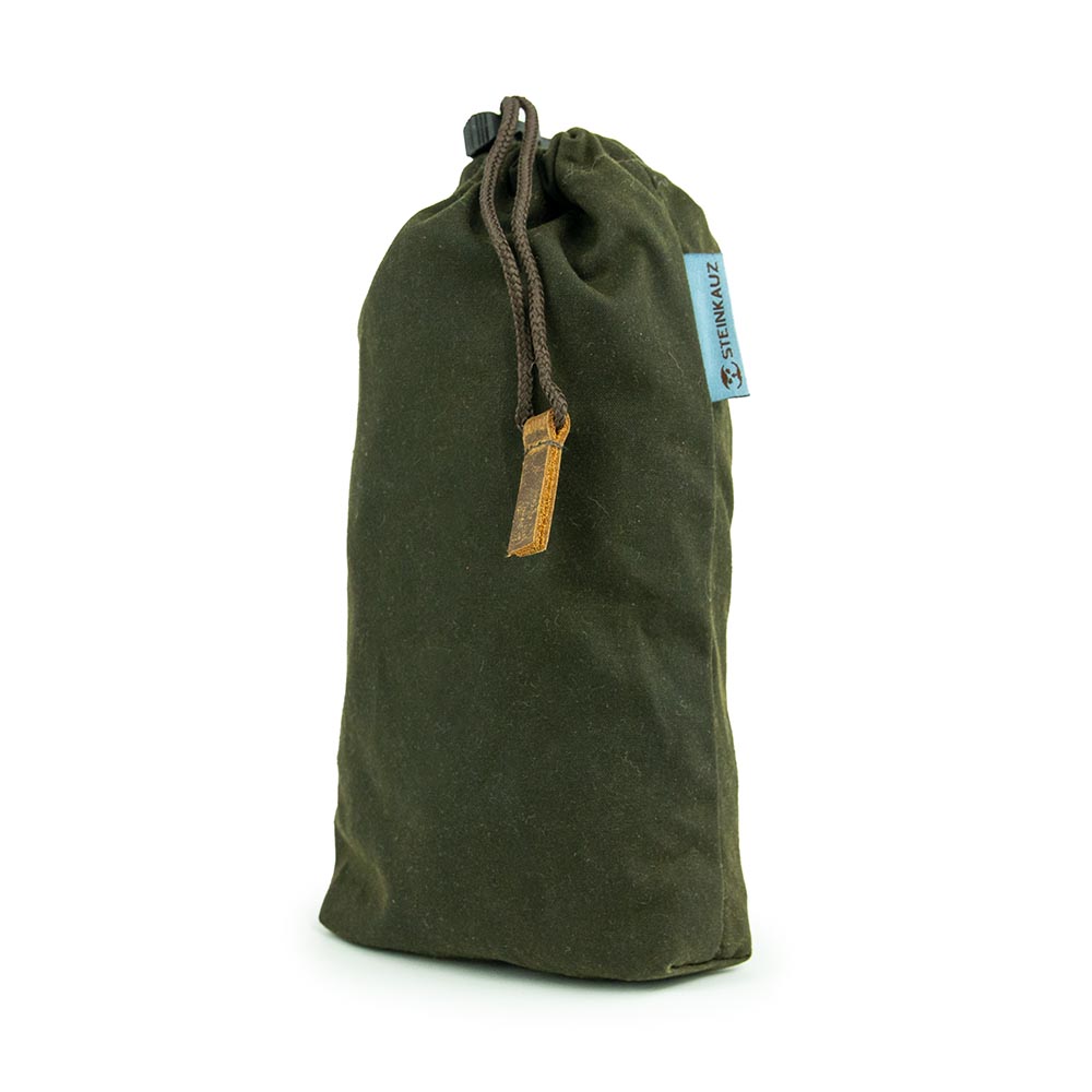 Modulus® Flaschenbeutel, Waxed Cotton, Oliv