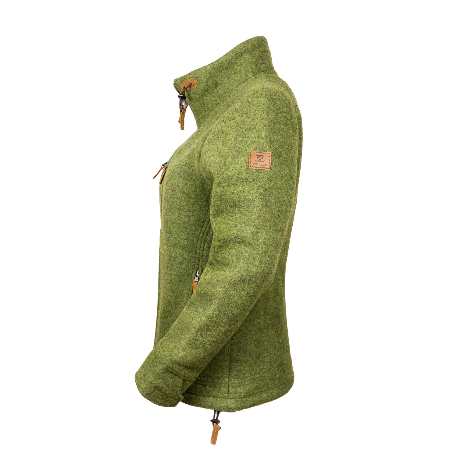 grüne Damenjacke aus Lodenfleece