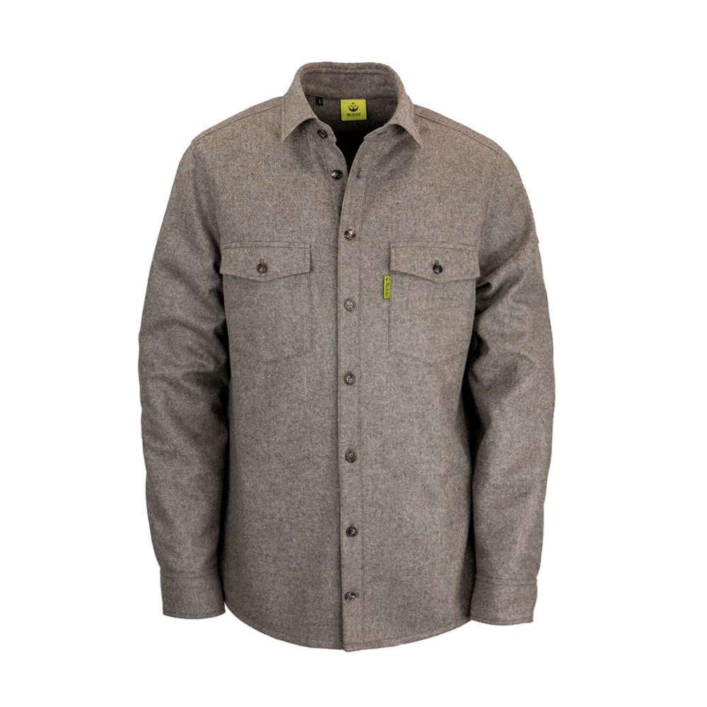 Merino-Lodenhemd "Grimbart" Grau