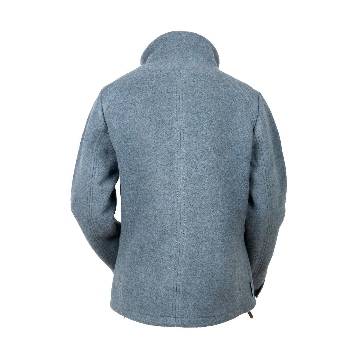hellblaue Damenjacke aus Lodenfleece