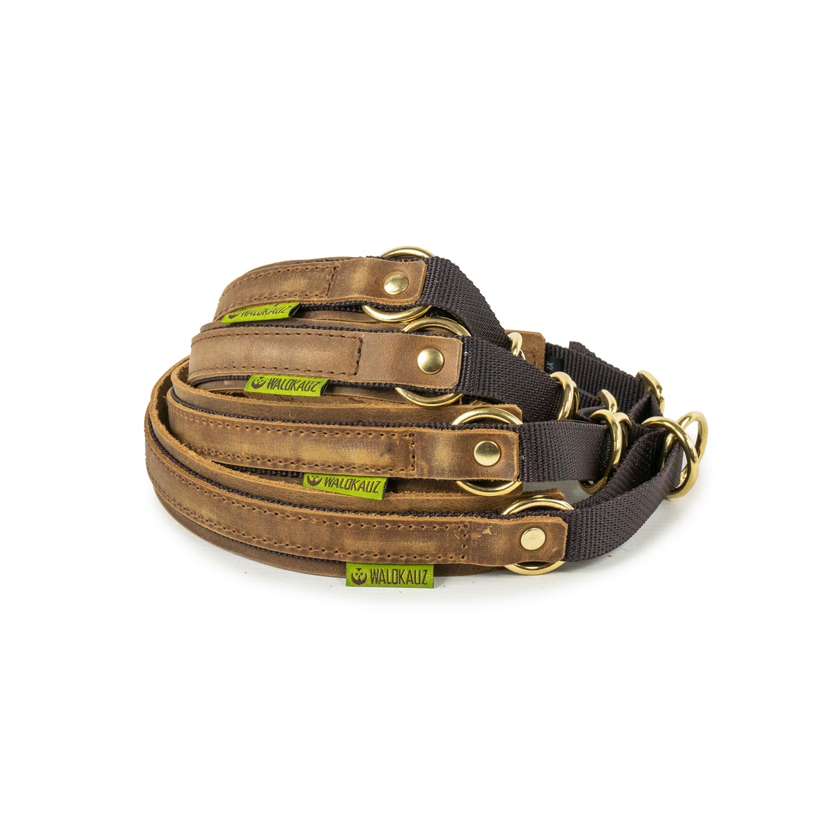 Größenübersicht Zug-Stopp-Halsband braun