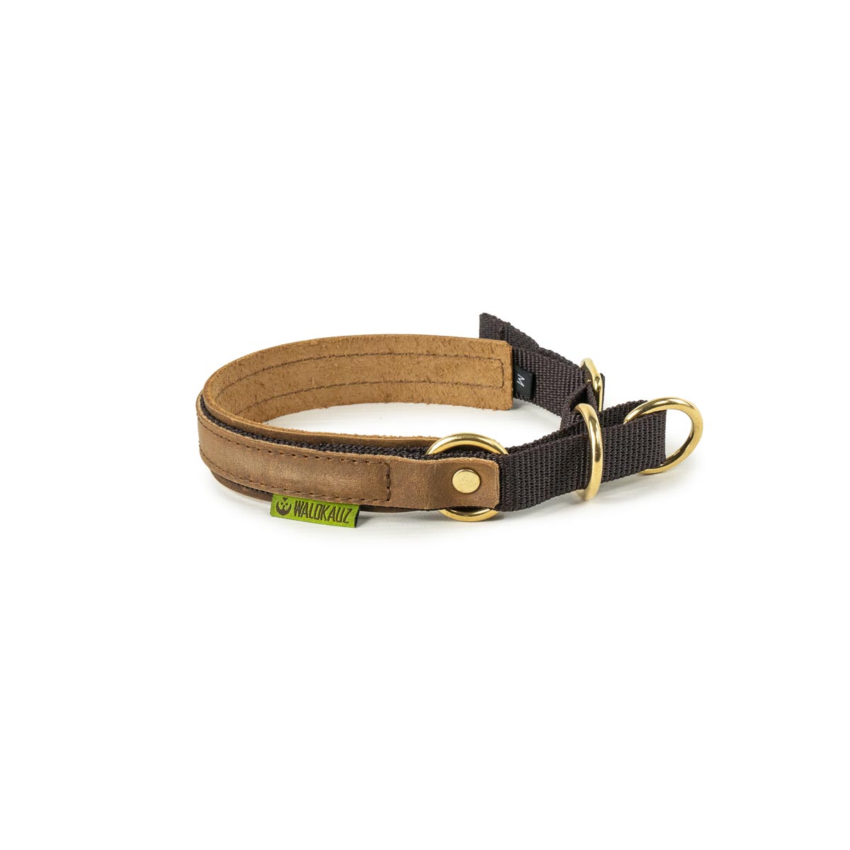 kleines Zug-Stopp-Halsband braun