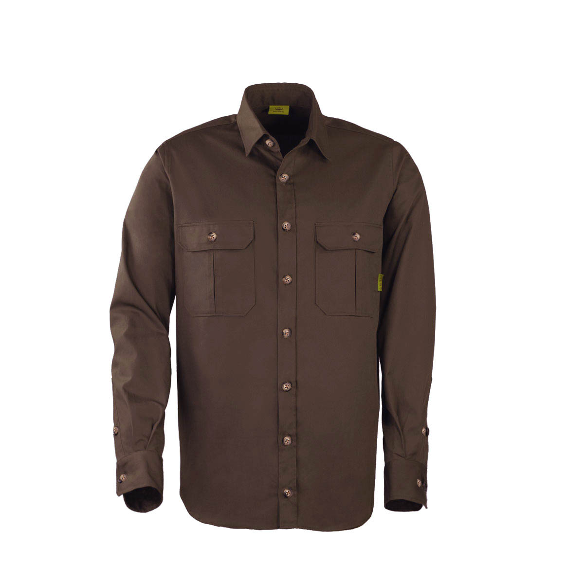Hemd Polycotton braun 