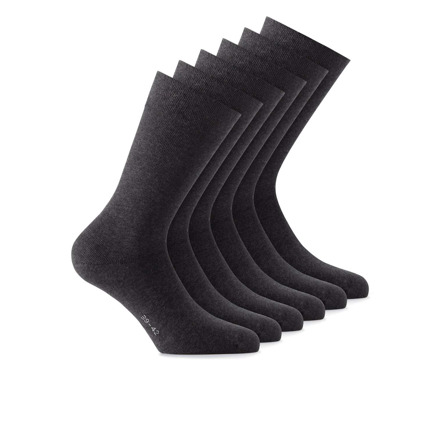 Rohner Basic Cotton II, 3er Pack anthrazit