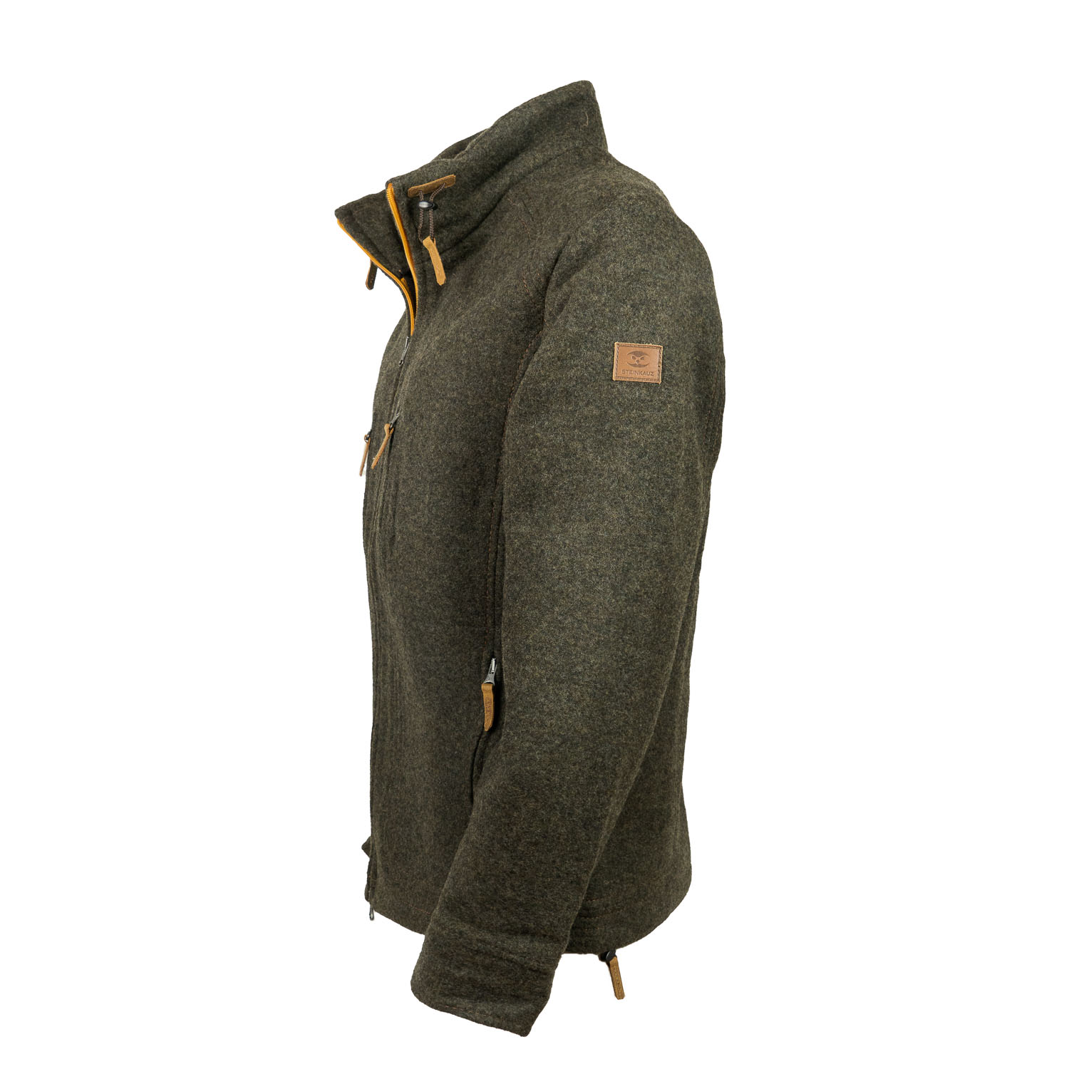 graue Lodenjacke aus Schurwolle