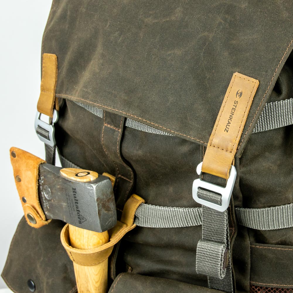 Detailaufnahme Axthalterung Bushmann