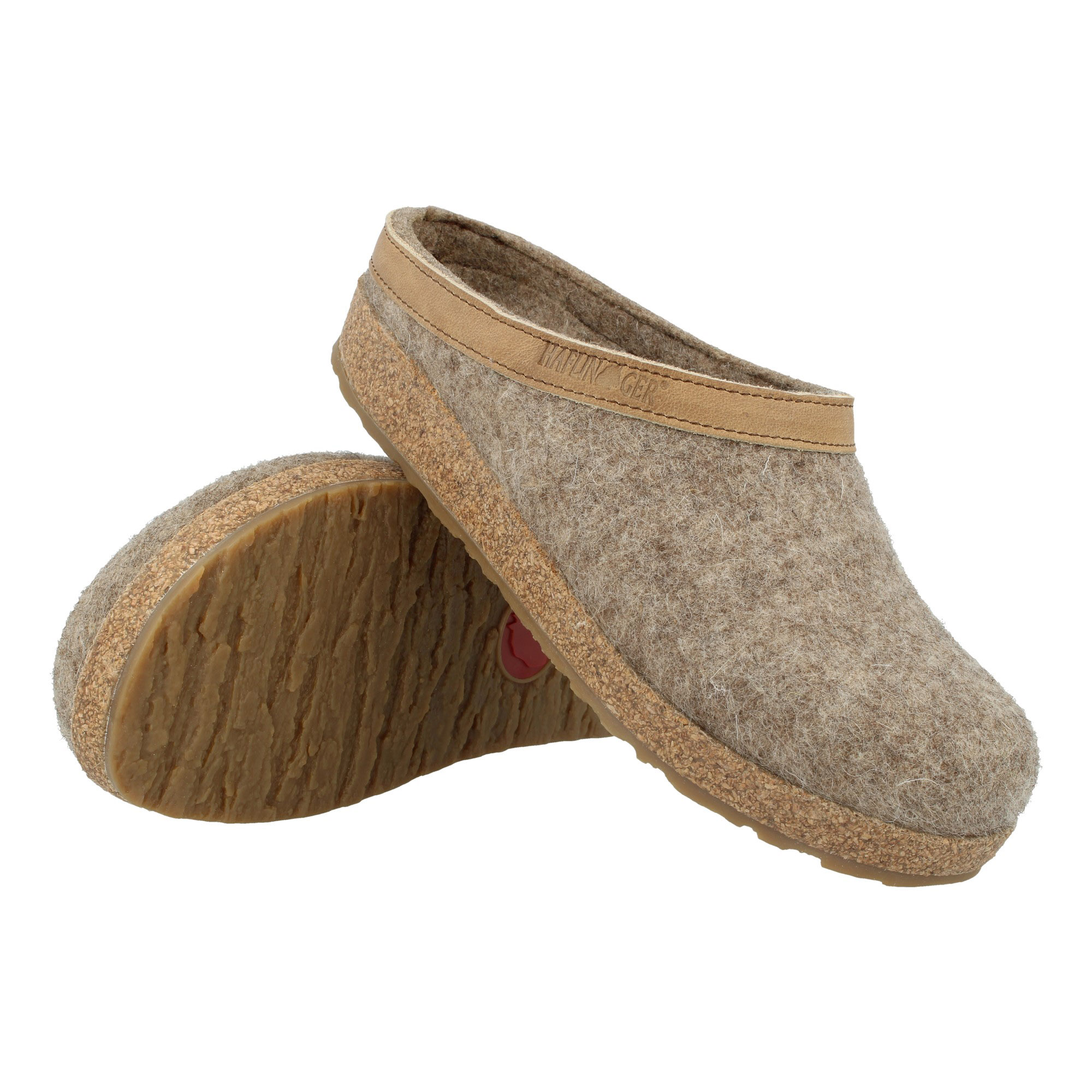 Hüttenschuhe hellgrau