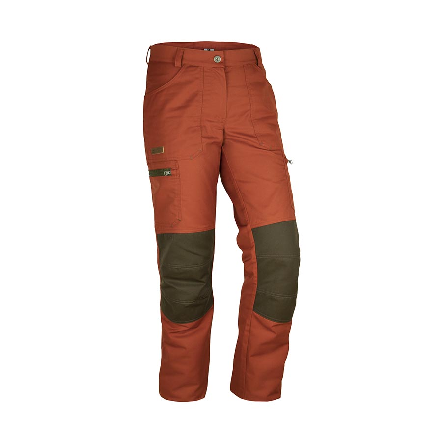 Damen-Outdoorhose "Wanderbux“, Orange/Braun kleine Gr. S !