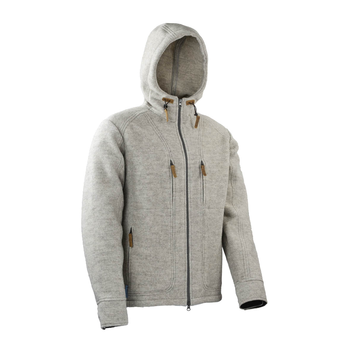 hellgraue Lodenjacke für Herren